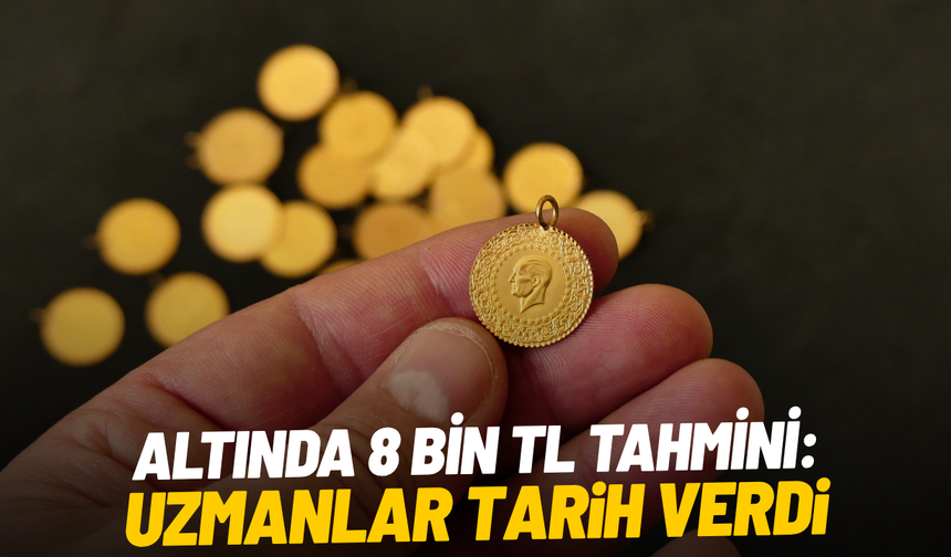 Altında 8 bin TL tahmini: Uzmanlar tarih verdi