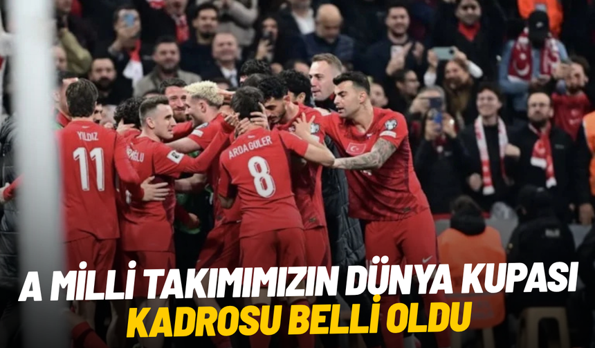A Milli Takımımızın Dünya Kupası kadrosu belli oldu
