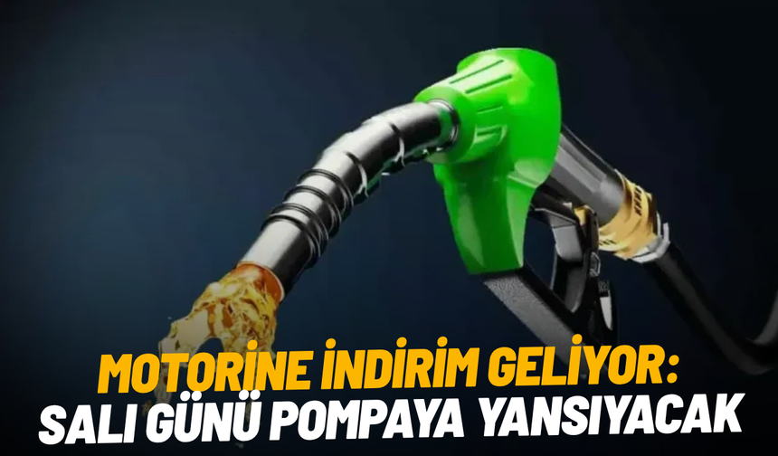 Motorine indirim geliyor! Salı günü pompaya yansıyacak