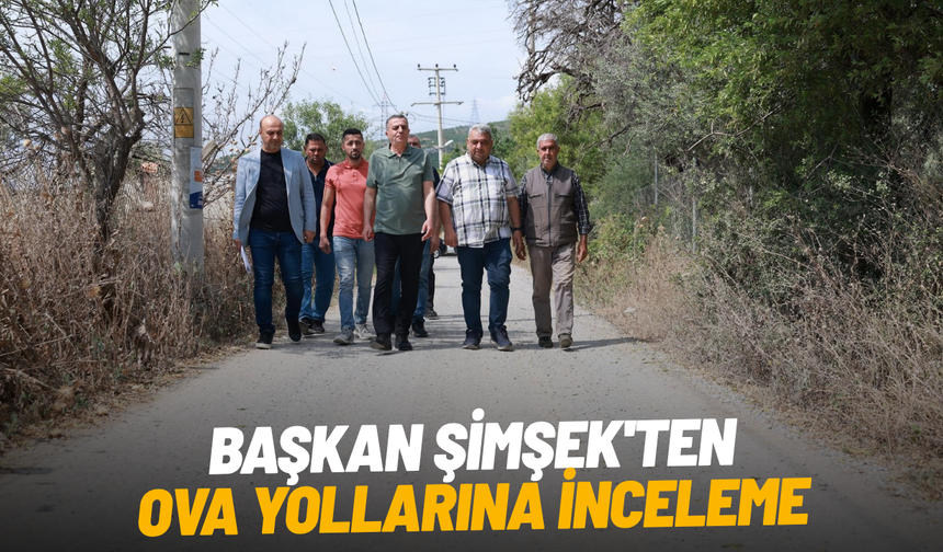 Başkan Şimşek'ten ova yollarına inceleme