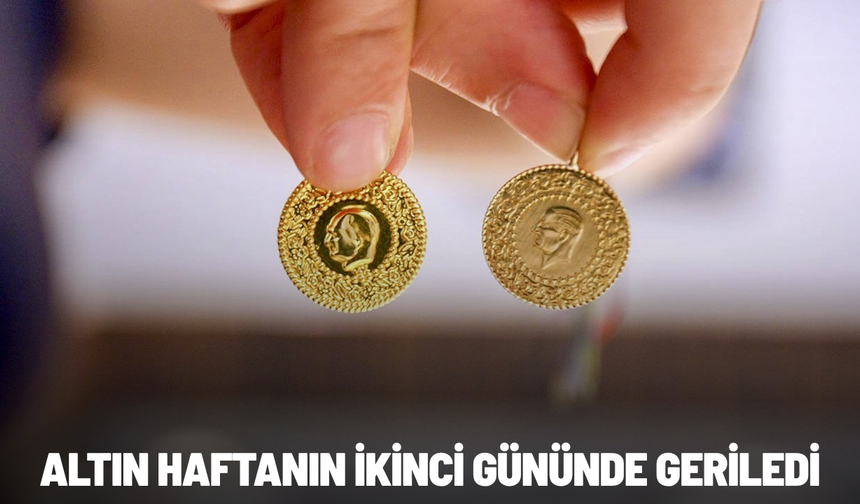 Altın haftanın ikinci gününde geriledi
