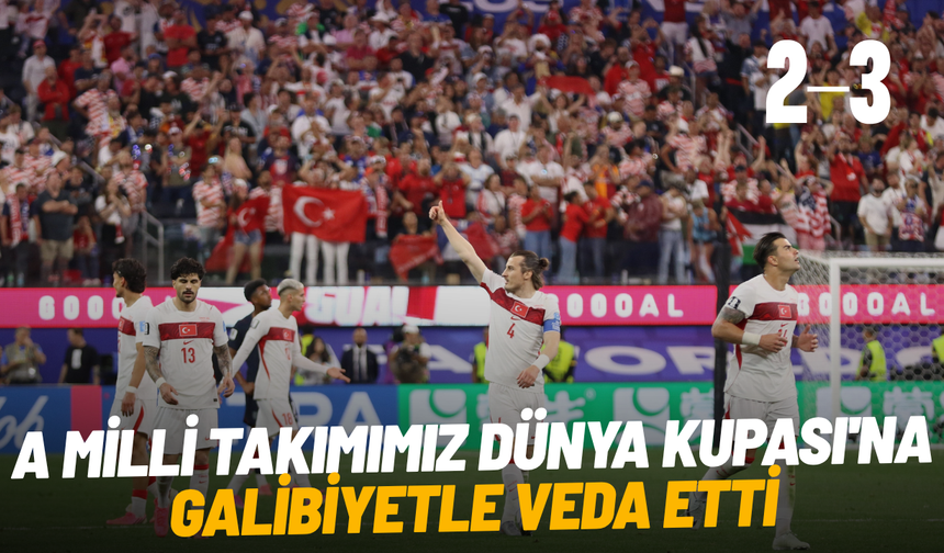 A Milli Takımımız Dünya Kupası'na galibiyetle veda etti