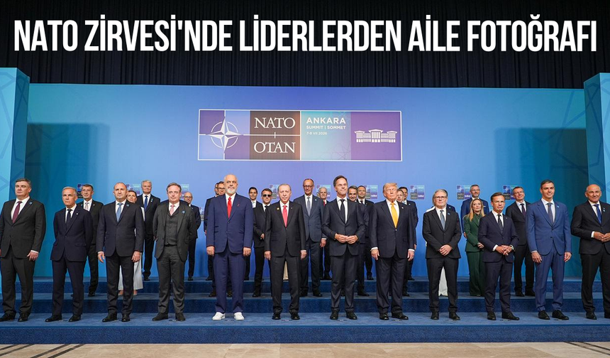 NATO Zirvesi'nde liderlerden aile fotoğrafı