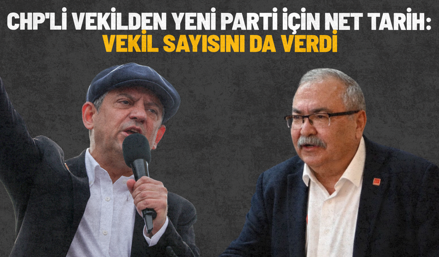 CHP'li vekilden yeni parti için net tarih: Vekil sayısını da verdi