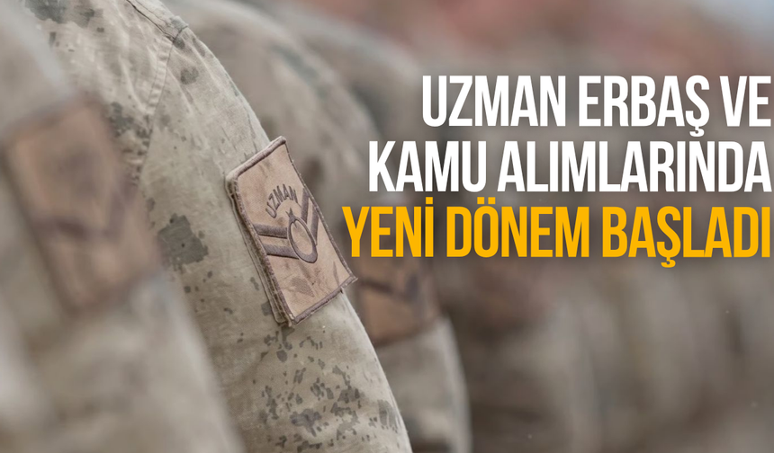 Uzman erbaşlar ve kamu personel alımlarına yeni düzenleme Resmî Gazete'de yayımlandı
