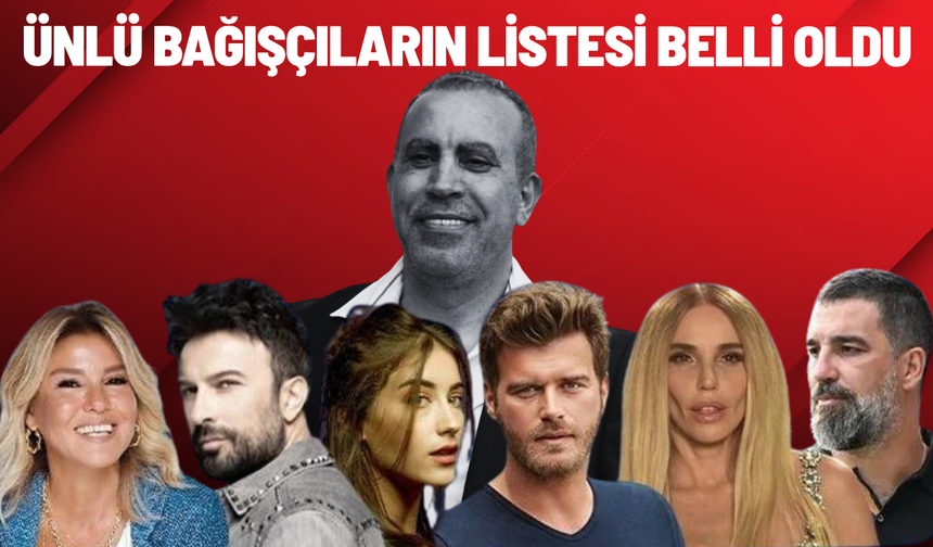 Ahbap Derneği soruşturması: Ünlü bağışçıların listesi belli oldu