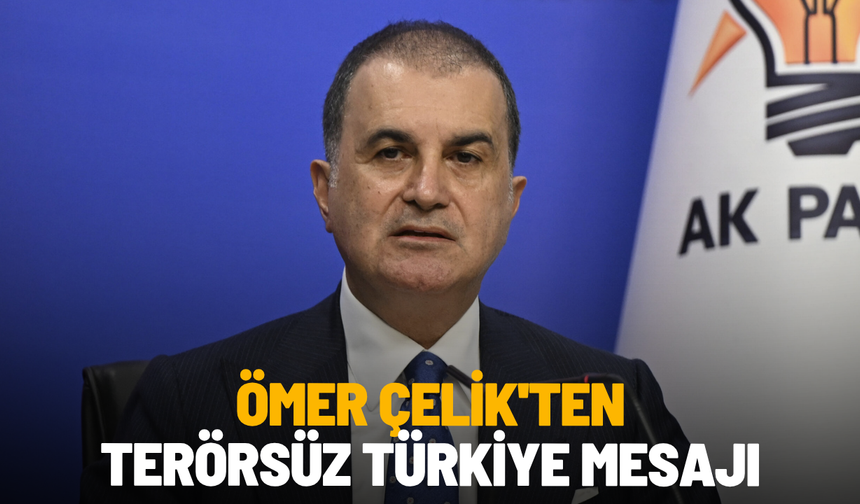 Ömer Çelik'ten terörsüz Türkiye mesajı