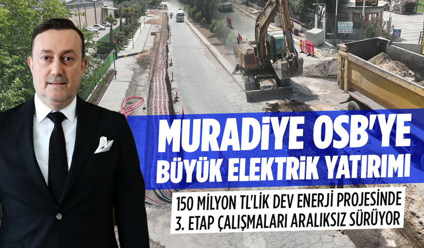 Muradiye OSB'de 150 Milyon TL'lik Dev Enerji Projesinde 3. Etap Çalışmaları Aralıksız Sürüyor