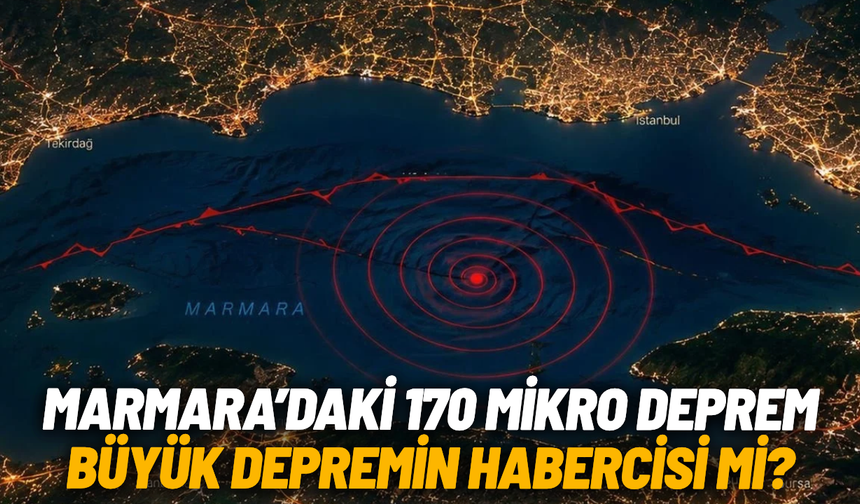Marmara’da 170 mikrodeprem: Büyük deprem habercisi mi?