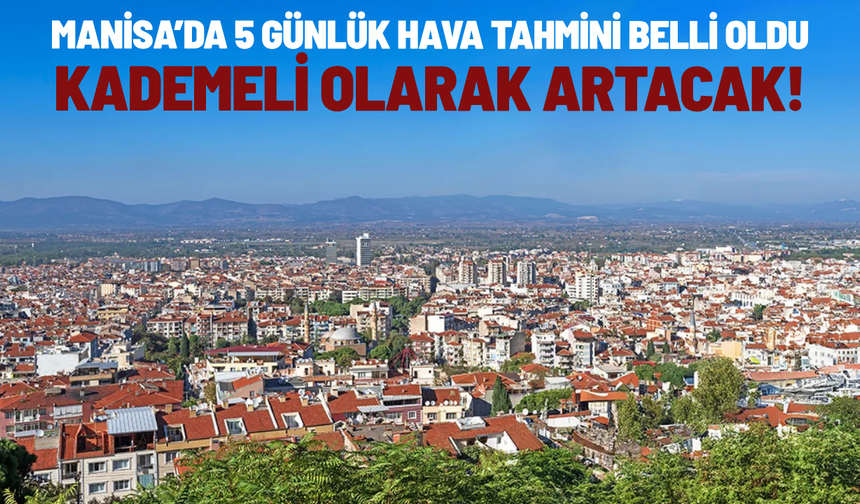 Manisa’da 5 günlük hava tahmini belli oldu