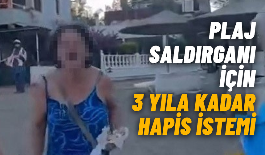 Plaj saldırganı için 3 yıla kadar hapis istemi
