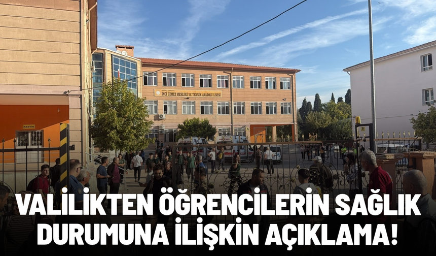 Manisa Valiliği yaralı öğrencilerin sağlık durumunu açıkladı