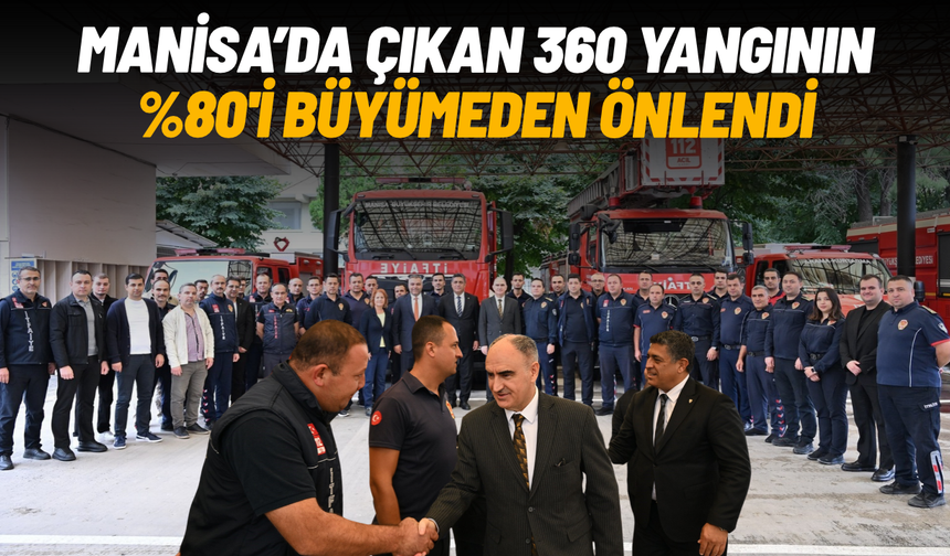 Manisa'da 360 yangının yüzde 80'i büyümeden önlendi