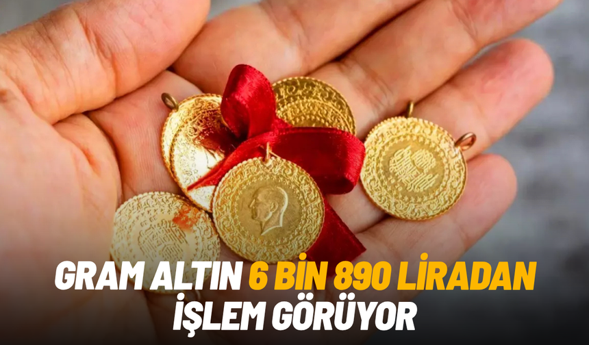 Gram altın 6 bin 890 liradan işlem görüyor