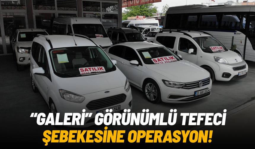 İzmir’de 'galerici' görünümlü tefeci şebekesine operasyon