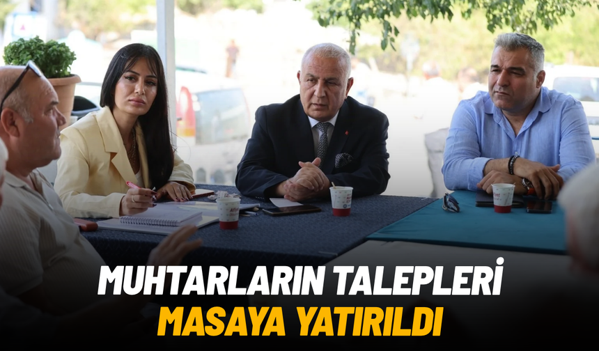 Yuntdağı’nda muhtarların talepleri masaya yatırıldı