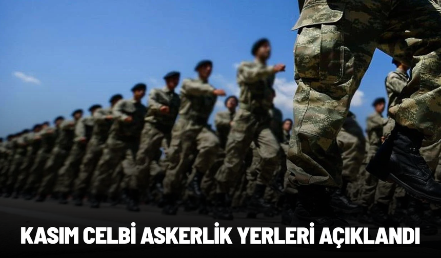 MSB duyurdu: Kasım celbi askerlik yerleri açıklandı