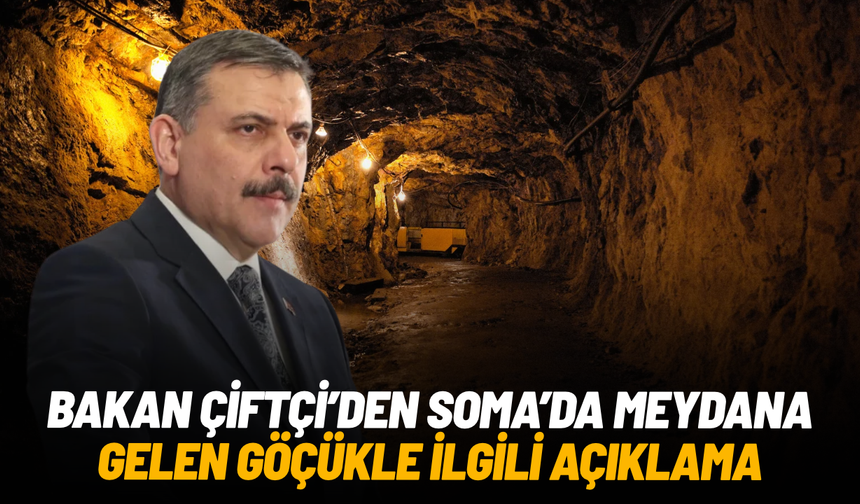 Bakan Çiftçi'den Soma'da meydana gelen göçükle ilgili açıklama