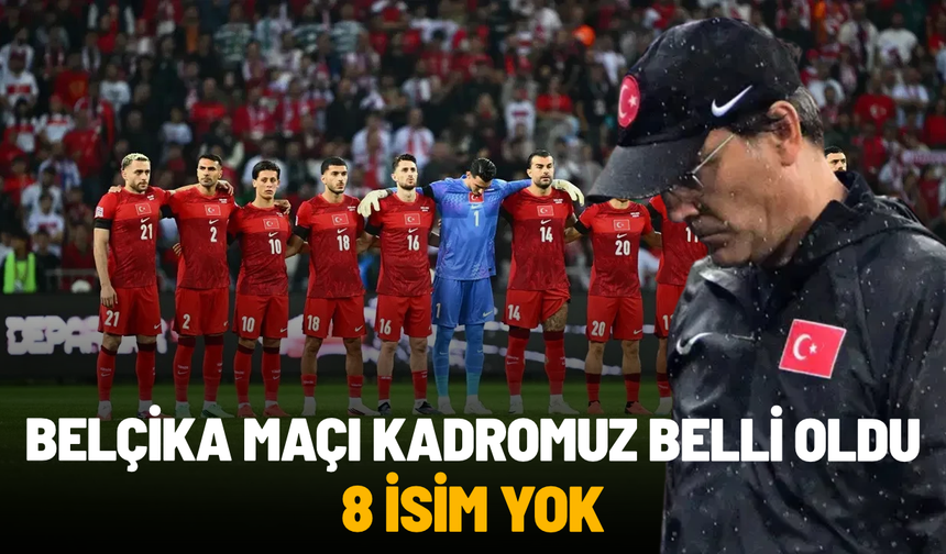 Türkiye’nin Belçika maçı kadrosu açıklandı