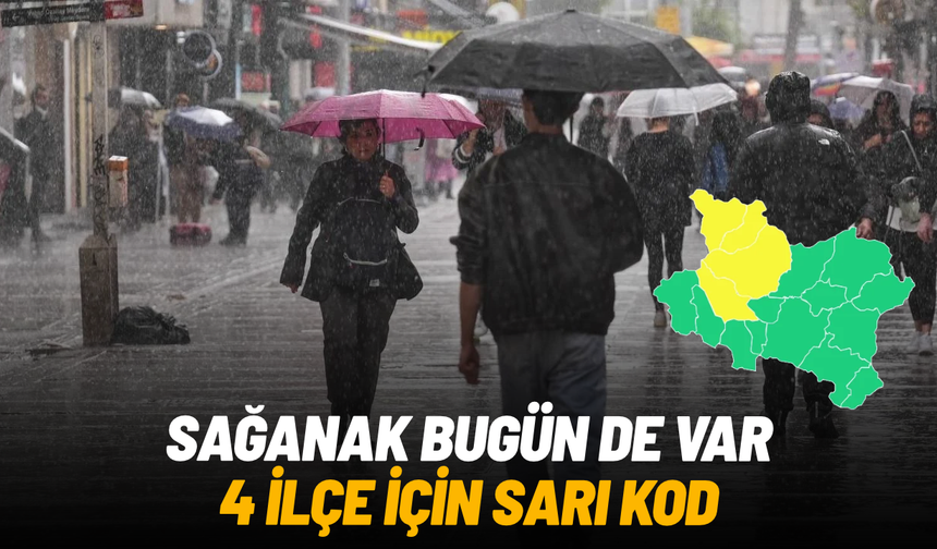 Manisa'da 4 ilçe için sarı kodlu uyarı!