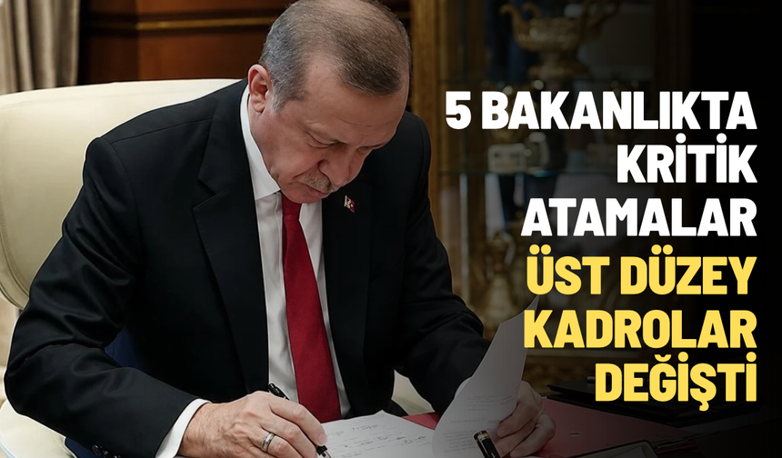 Bakanlıklarda üst düzey değişim: Üç il müdürü görevden alındı, yeni atamalar yapıldı