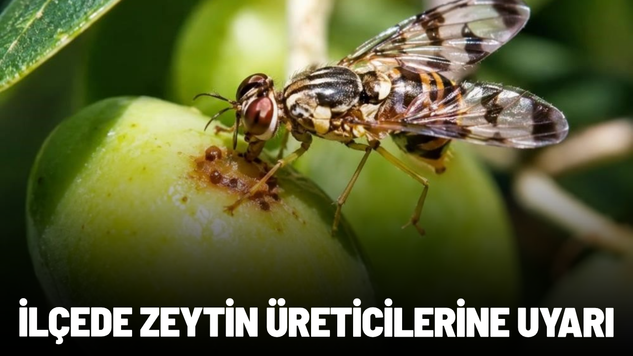 Salihli'de zeytin üreticilerine sinek uyarısı