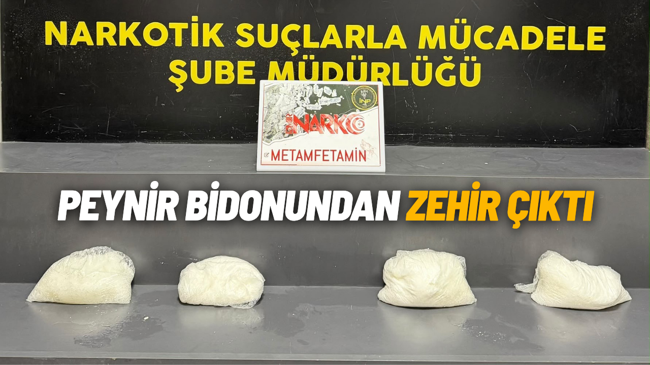 Peynir bidonundan zehir çıktı